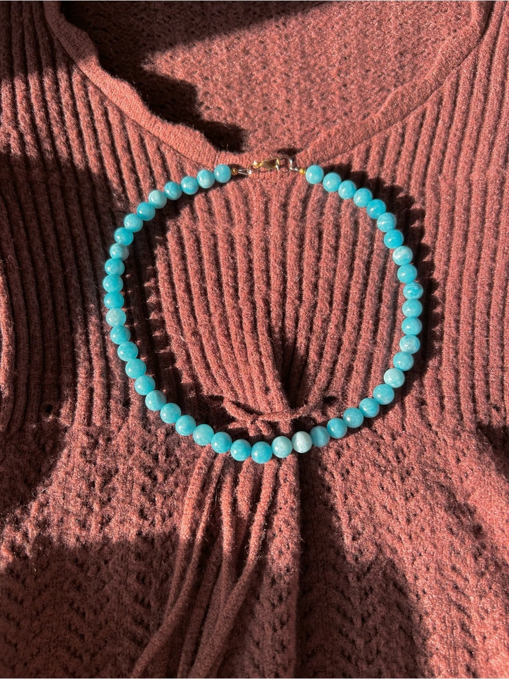 Sea Glass Necklace | Fall Coastal Jewelry - Picture 3 of 5